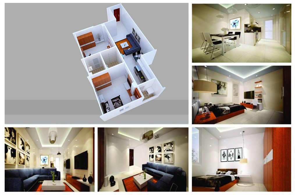 Hình ảnh nhà mẫu, nội thất, phòng khách, phòng ngủ, phòng ăn, phòng tắm của dự án